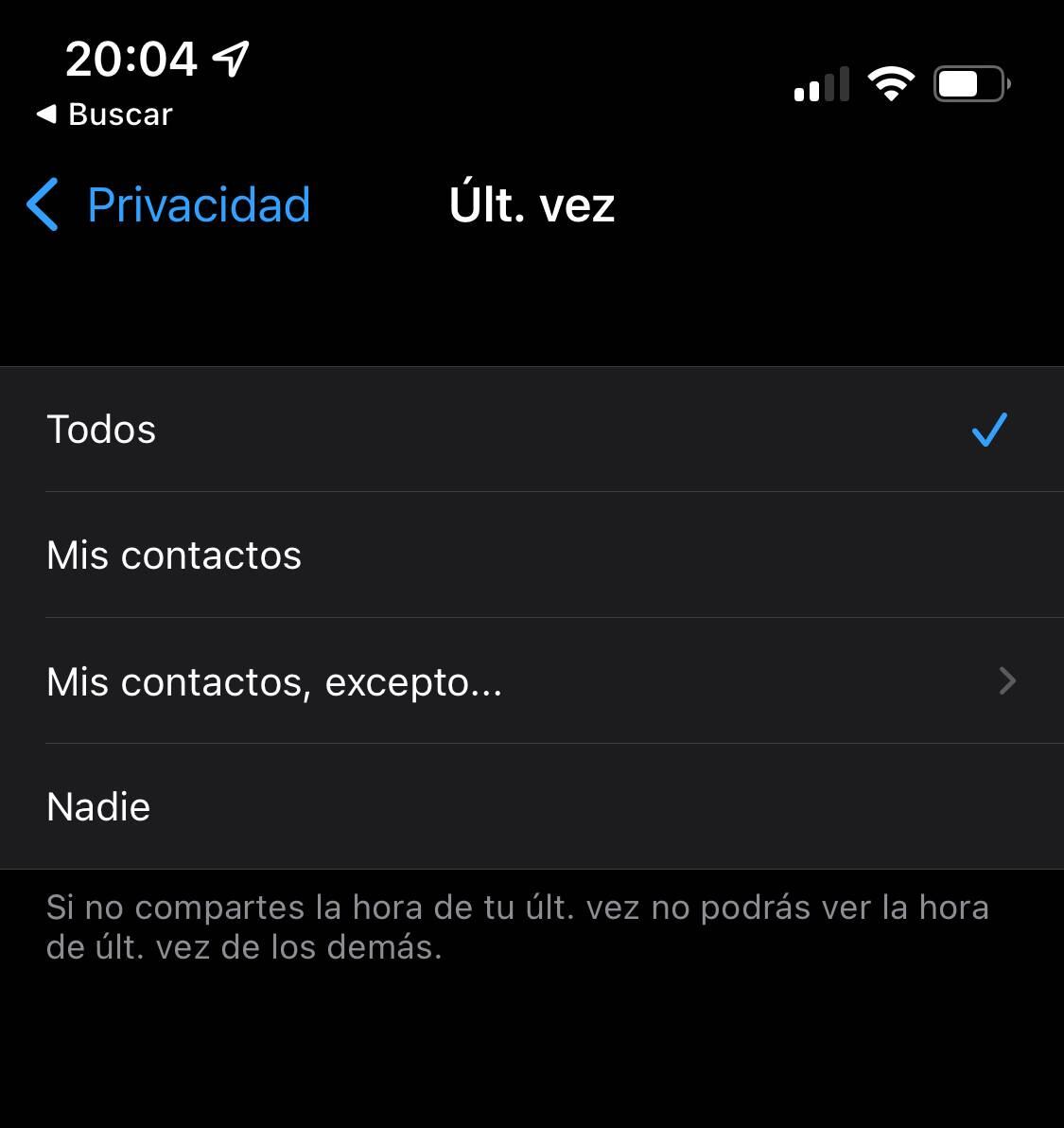 WhatsApp: cómo evitar que un contacto espíe mi foto de perfil o vea la última vez que me conecto. (Foto: captura)