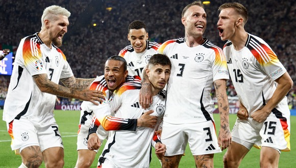 Alemania venció a Dinamarca y se instala en la siguiente fase de la Eurocopa 2024. Su rival será el ganador del duelo España-Georgia. (Foto: AFP)