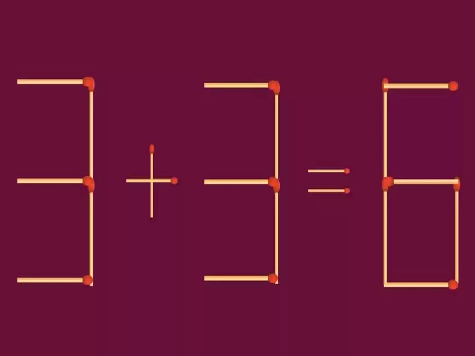 Así quedaría la ecuación del reto matemático luego de analizar atentamente cuáles fósforos mover.| Foto: fresherslive