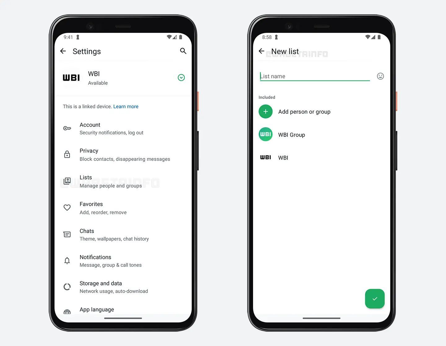 Nueva herramienta de listas en WhatsApp (WABetaInfo)