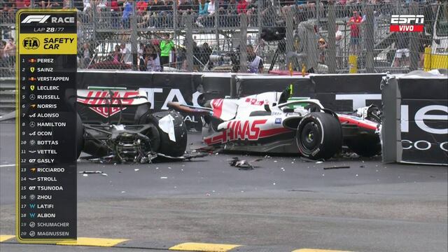 Monoplaza destrozado: Mick Schumacher chocó su Haas en el GP de Mónaco [VIDEO]