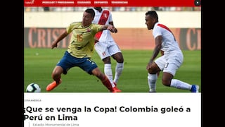 Así celebró la prensa colombiana la victoria sobre la Selección Peruana en Lima [FOTOS]