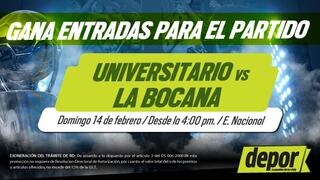 Universitario de Deportes vs. La Bocana: gana entradas dobles para el partido