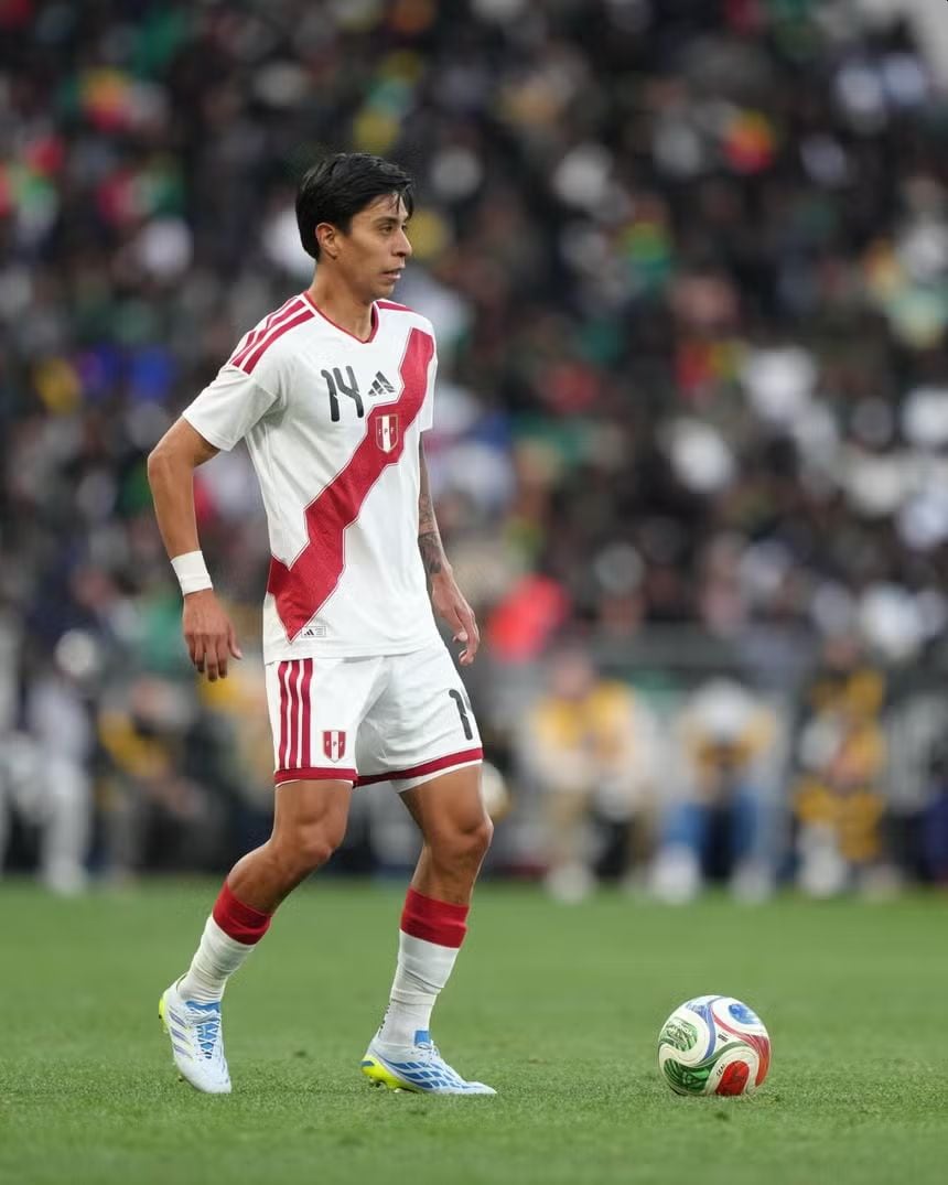 Adrián Quiroz fue parte de la última fecha FIFA con la blanquirroja. (Foto: FPF)