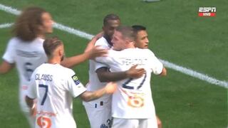 Doblete de Alexis Sánchez: mira los goles del chileno en Marsella vs. Niza [VIDEO]