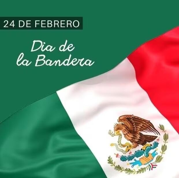Imágenes por el día de la Bandera mexicana que se realizará este sábado 24 de febrero. (Foto: Internet).