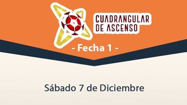 Cuadrangular de ascenso: resultados y tabla de posiciones tras la primera fecha