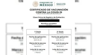 Certificado de vacunación COVID-19: ¿cómo tenerlo si te inocularon con dos vacunas diferentes?