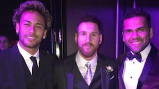 ¿Y ese 'look'? El saludo de Neymar y la primera foto de la fiesta tras la boda de Messi