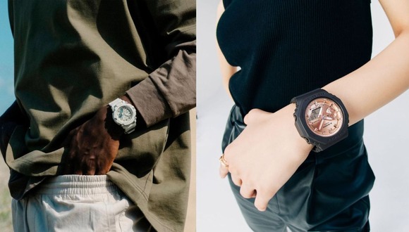 Selección de relojes de la marca G-Shock diseñados para adaptarse al estilo de vida y los gustos personales de cada pareja. (Foto: Difusión)