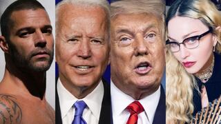 Elecciones USA: Madonna, Ricky Martin y otros famosos que han expresado públicamente a qué candidato apoyan