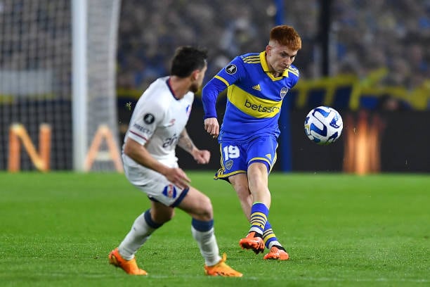 Valentín Barco juega como lateral izquierdo en Boca Juniors. (Foto: Getty Images)