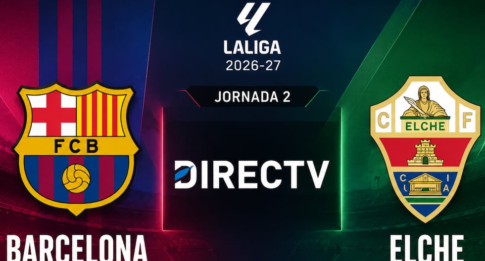 DIRECTV y DGO televisaron el partido FC Barcelona 5-0 Elche CF (23/08/2026)