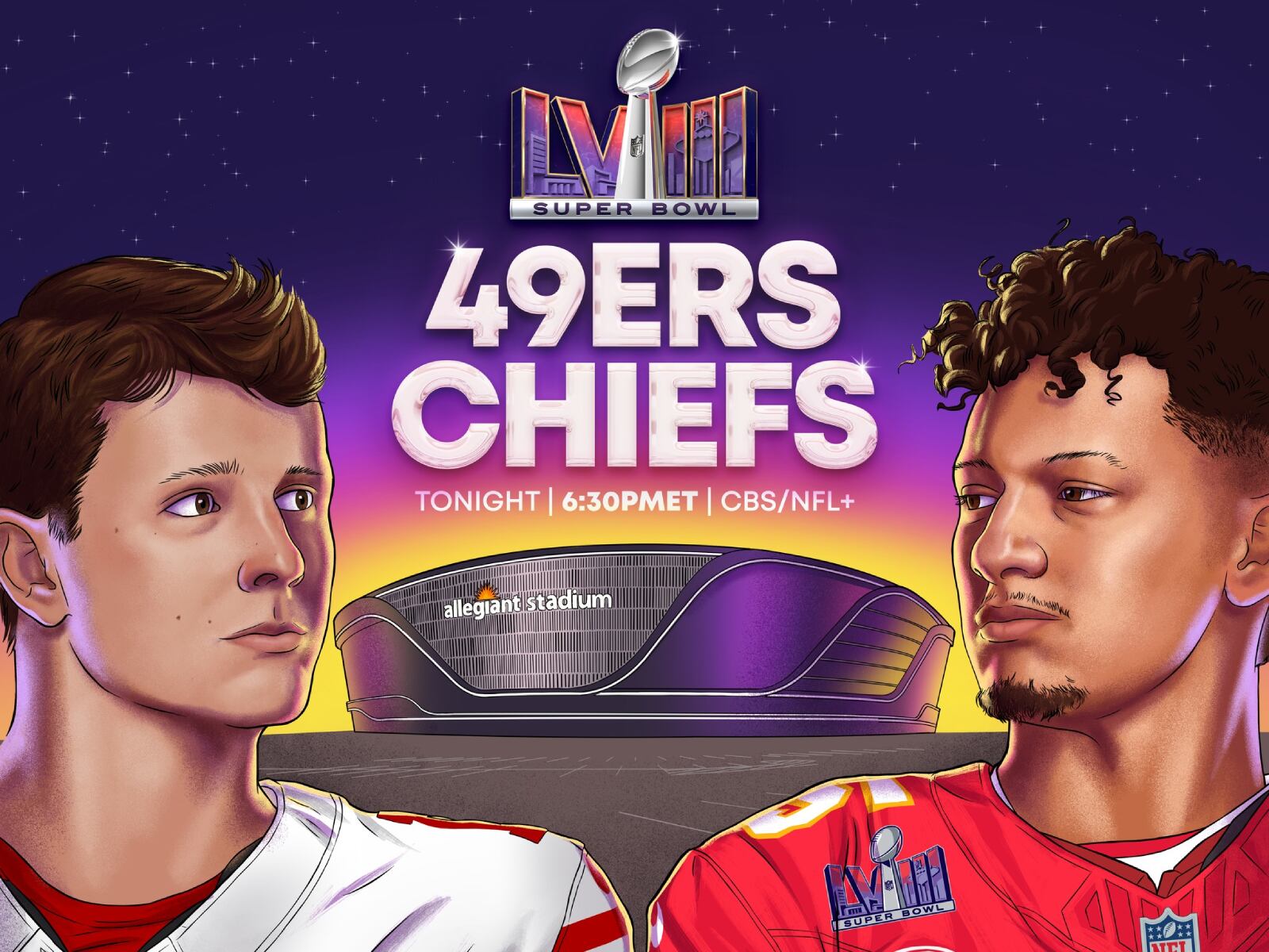 Los San Francisco 49ers y los Kansas City Chief serán los protagonistas del Super Bowl 2024 (Foto: NFL)