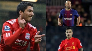 Puras figuras: los últimos grandes jugadores que han pasado por Barcelona y Liverpool [FOTOS]