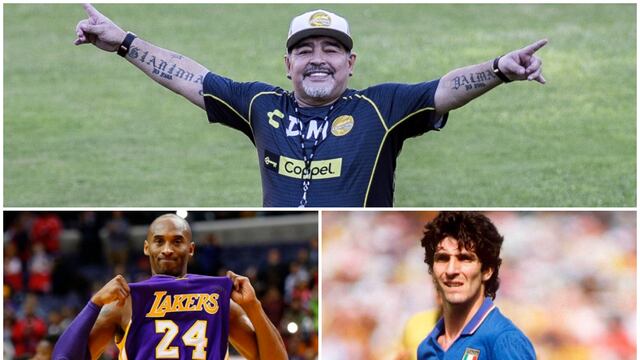 Un saludo al cielo: Maradona, Kobe Bryant, Paolo Rossi y las figuras del deporte que fallecieron este 2020