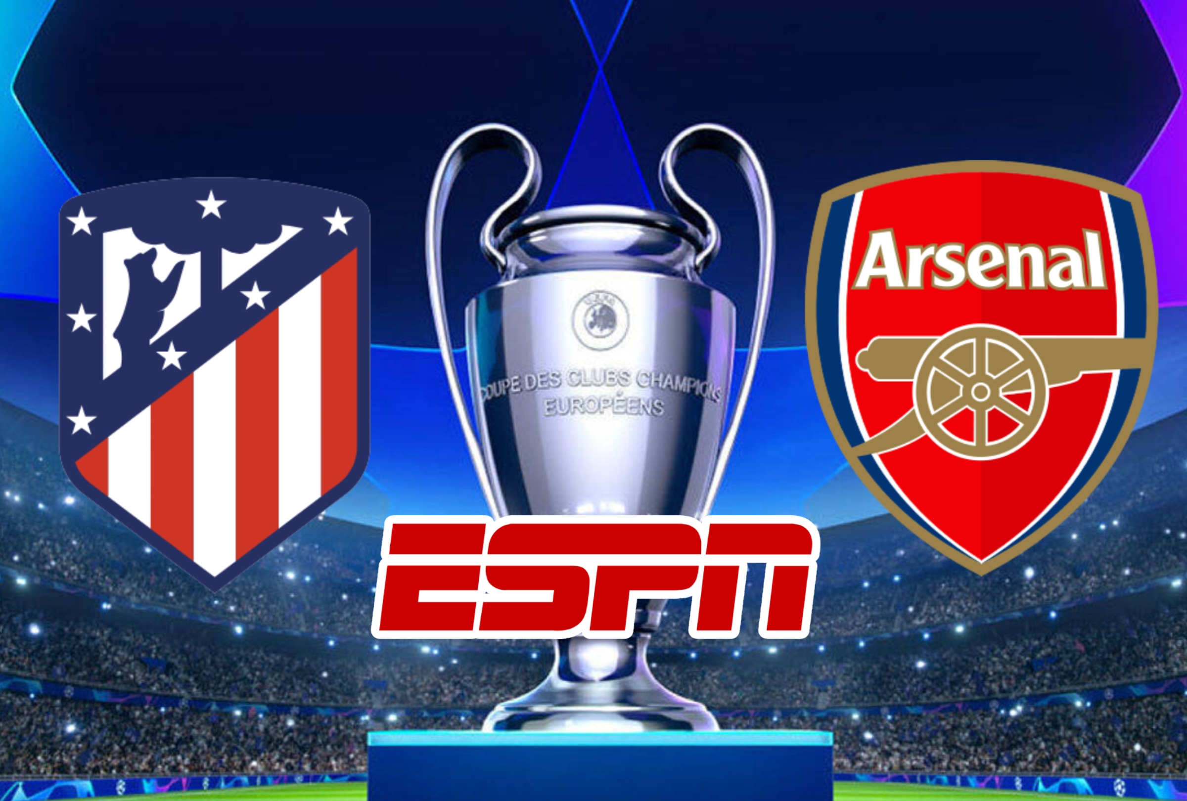 MADRID (ESPAÑA), 29/04/2026.- Cobertura oficial de ESPN EN VIVO EN DIRECTO para ver el partido entre Atlético de Madrid y Arsenal FC este miércoles 29 de abril por la ida de las semifinales de la UEFA Champions League 2025-26 desde el Estadio Riyadh Air Metropolitano de Madrid. FOTO DE NOÉ YACTAYO PARA DEPOR.COM