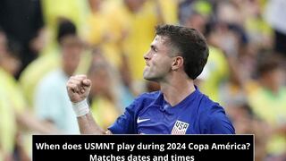 When does USMNT play during 2024 Copa América? Matches, group, dates and times