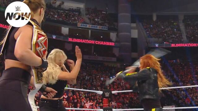 Con posible conmoción cerebral: así quedó Ronda Rousey tras ataque de Becky Lynch en Elimination Chamber [FOTO]