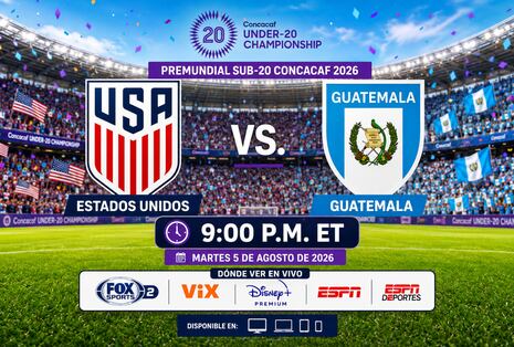 📺 Canales TV que transmiten Estados Unidos vs. Guatemala EN VIVO ONLINE por el Premundial Sub-20