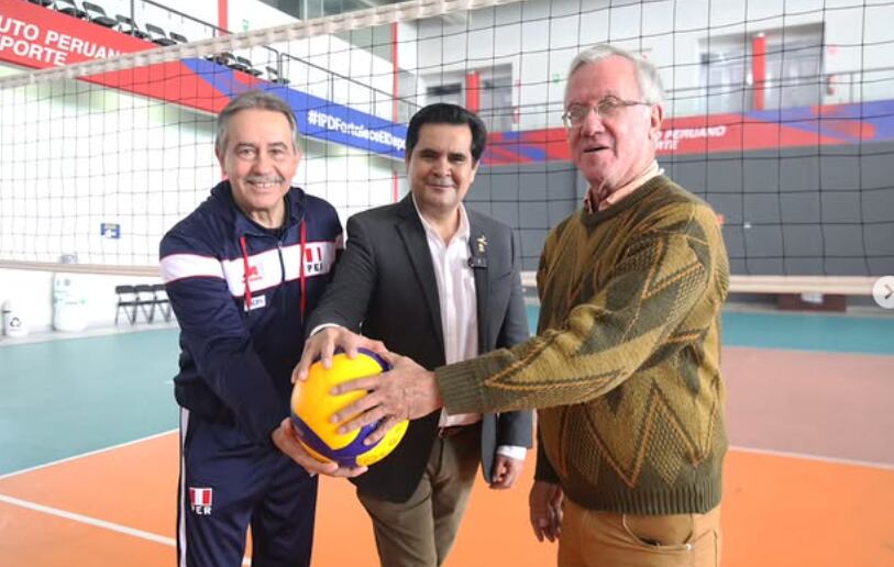 Antonio Rizola, Federico Tong y Gino Vegas trabajaron para concretar la participación de Perú en la Copa Panamericana. (Foto: FPV)