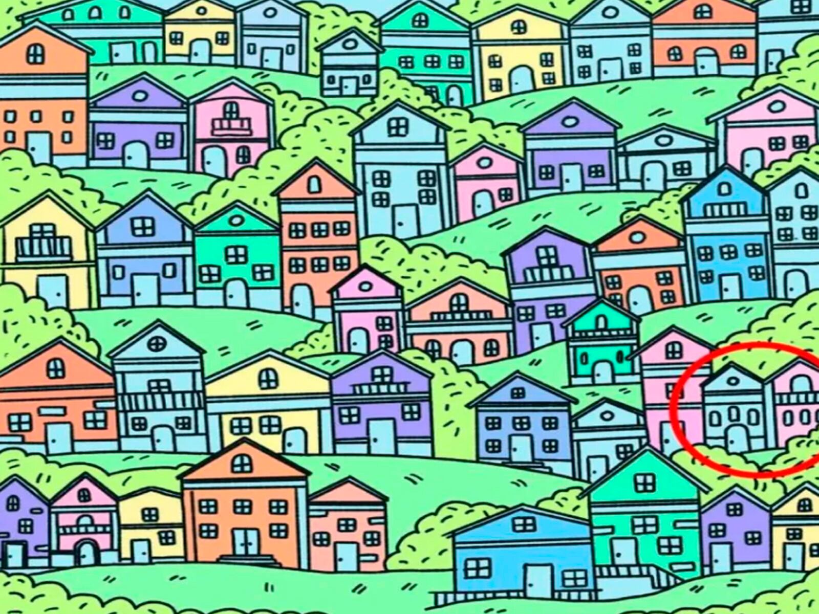 Aquí te muestro la ubicación de la casa sin puertas en este reto viral.| Foto: genial.guru