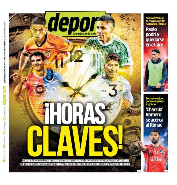 ¡Horas claves!