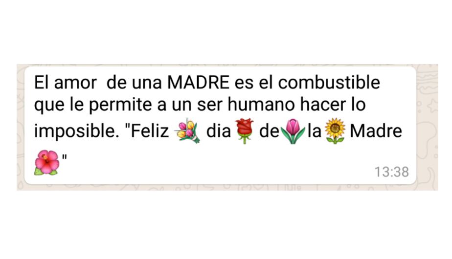 Estos son algunos mensajes de WhatsApp que le puedes enviar a mamá por el Día de las Madres este domingo. ¿Cuál te gusta? (Foto: Captura)