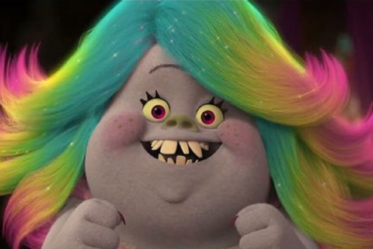 Zooey Deschanel le da voz a Bridget en la película animada "Trolls Band Together" (Foto: Universal Pictures)