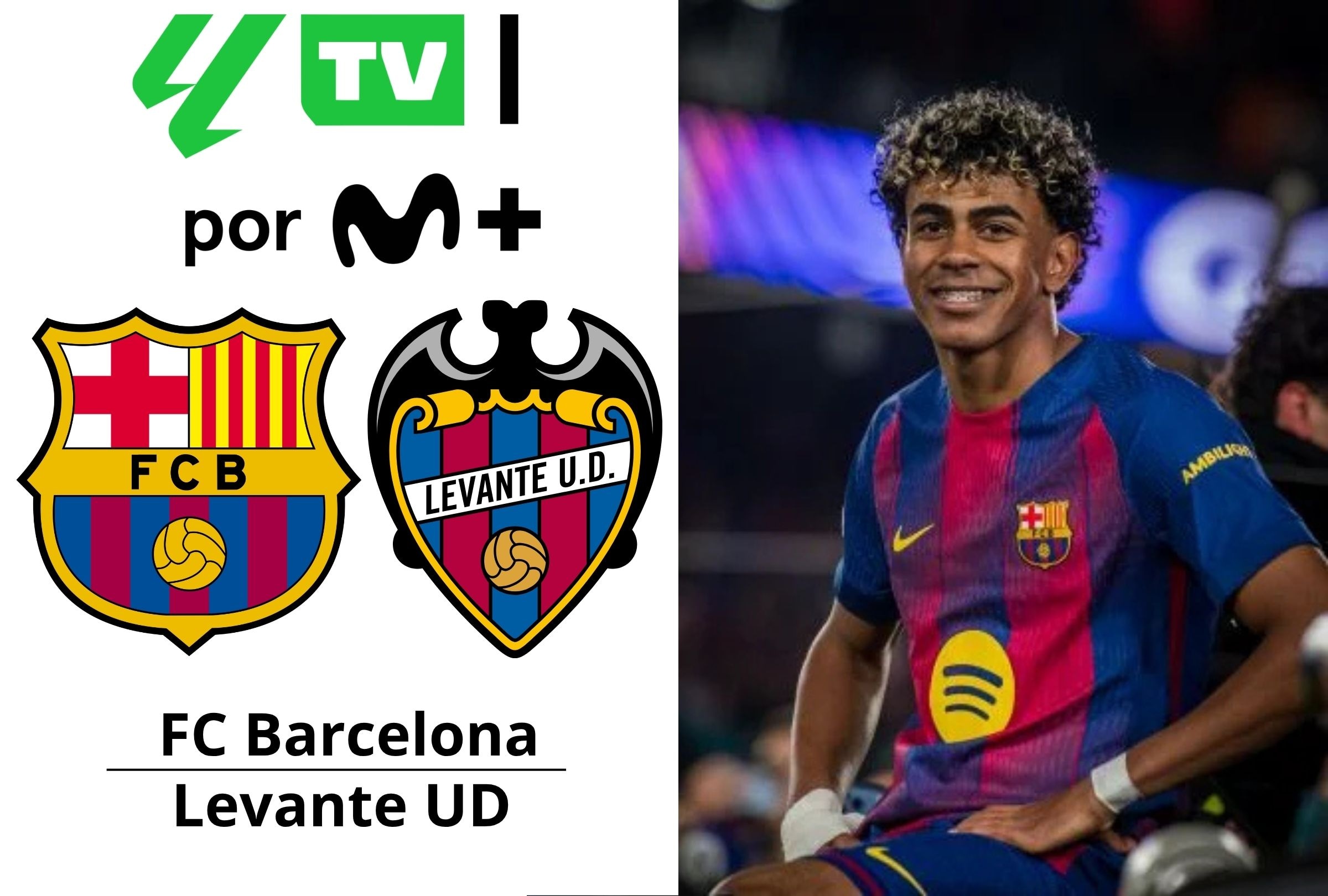 Movistar Plus TV transmite el partido FC Barcelona vs. Levante UD EN VIVO y EN DIRECTO ONLINE este domingo 13 de septiembre por LaLiga EA Sports 2026-2027. (Foto: Composición Depor)