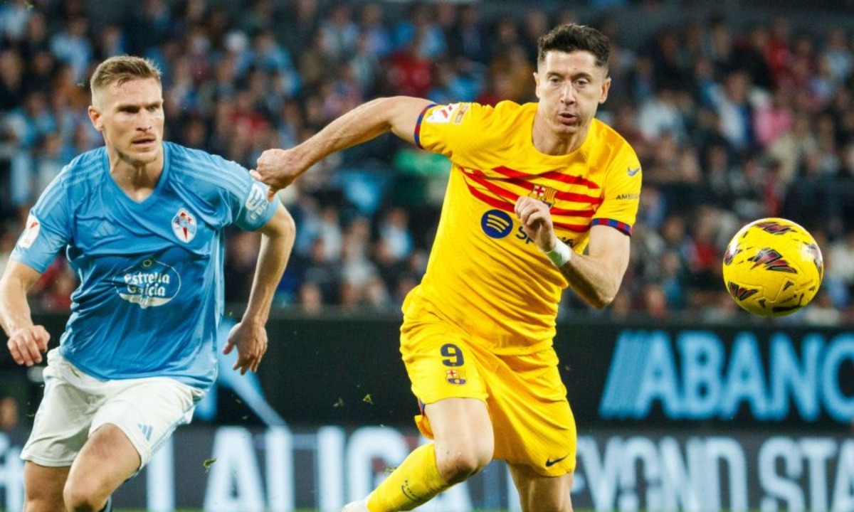 Doblete de Robert Lewandowski en el triunfo de Barcelona sobre Celta. (Foto: LaLiga)