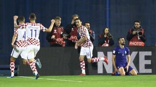 Un lujo: Kalinic marcó golazo de taquito en el Croacia-Grecia por repechaje a Rusia 2018 [VIDEO]