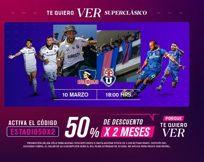TNT Sports es el canal oficial del Clásico de Chile 2024 entre Colo Colo y la U.