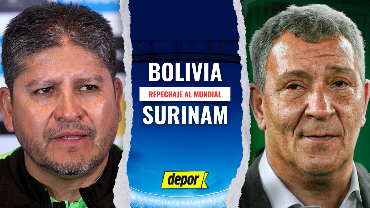 Bolivia vs. Surinam juegan por el repechaje intercontinental para ir al Mundial 2026. (Diseño: Depor)