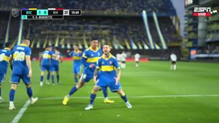 Apareció el ‘9′: gol de Benedetto para el 1-0 de Boca Juniors ante River [VIDEO]