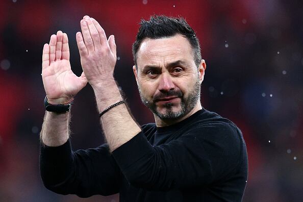 De Zerbi, en la mira del Real Madrid. (Foto: Getty Images)