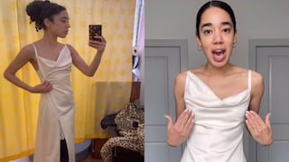 Mujer es sensación de TikTok por revelar que gastó menos de 4 dólares en su vestido de novia