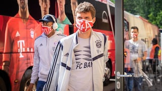 Con mascarillas y bien distanciados: así fue la llegada del Bayern al estadio para chocar ante Union Berlin [FOTOS]