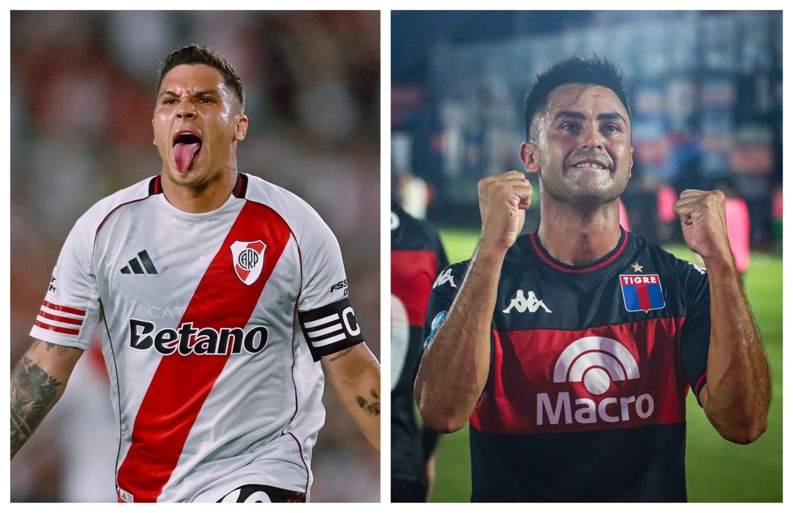 River Plate vs. Tigre se enfrentan por la Liga Profesional Argentina 2026. (Foto: River Plate / Tigre)