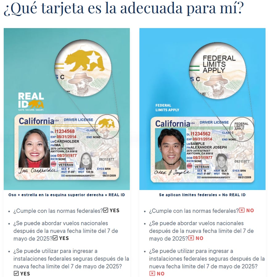Para solicitar una REAL ID, los californianos deben visitar REALID.dmv.ca.gov, completar la solicitud en línea y subir sus documentos. (Foto: U.S. Department of Homeland Security / Imagen referencial no válida legalmente, solo usada con fines educativos)