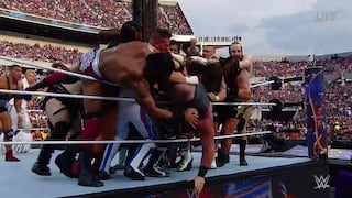 WrestleMania 33: superestrellas se aliaron para eliminar a Big Show y Strowman de la Batalla Real