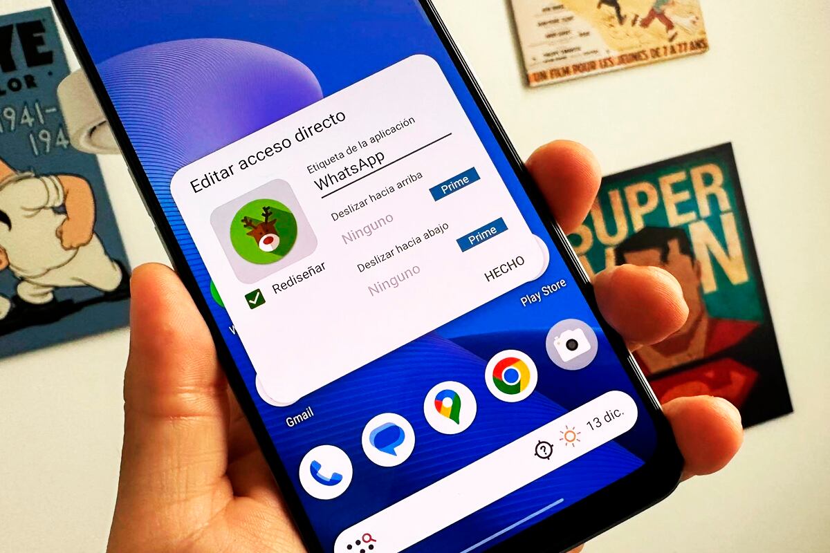 De esta manera podrás colocar un reno como ícono de WhatsApp por Navidad usando Nova Launcher. (Foto: MAG - Rommel Yupanqui)