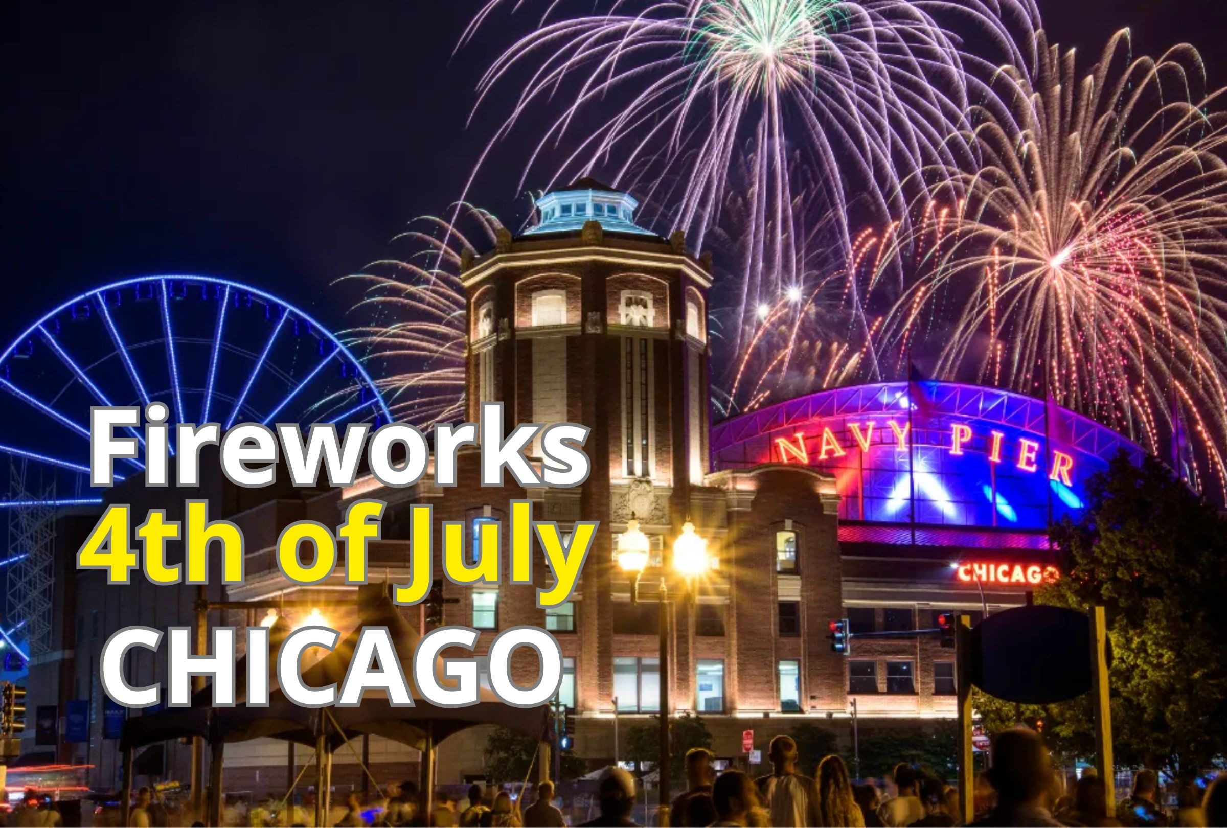 Looking for July 4th fireworks in Chicago near you in 2026? Discover Navy Pier’s main show, lakefront viewpoints, rooftop options and suburban displays with exact start times and local tips. (Photo: nbcchicago / Depor Composition)