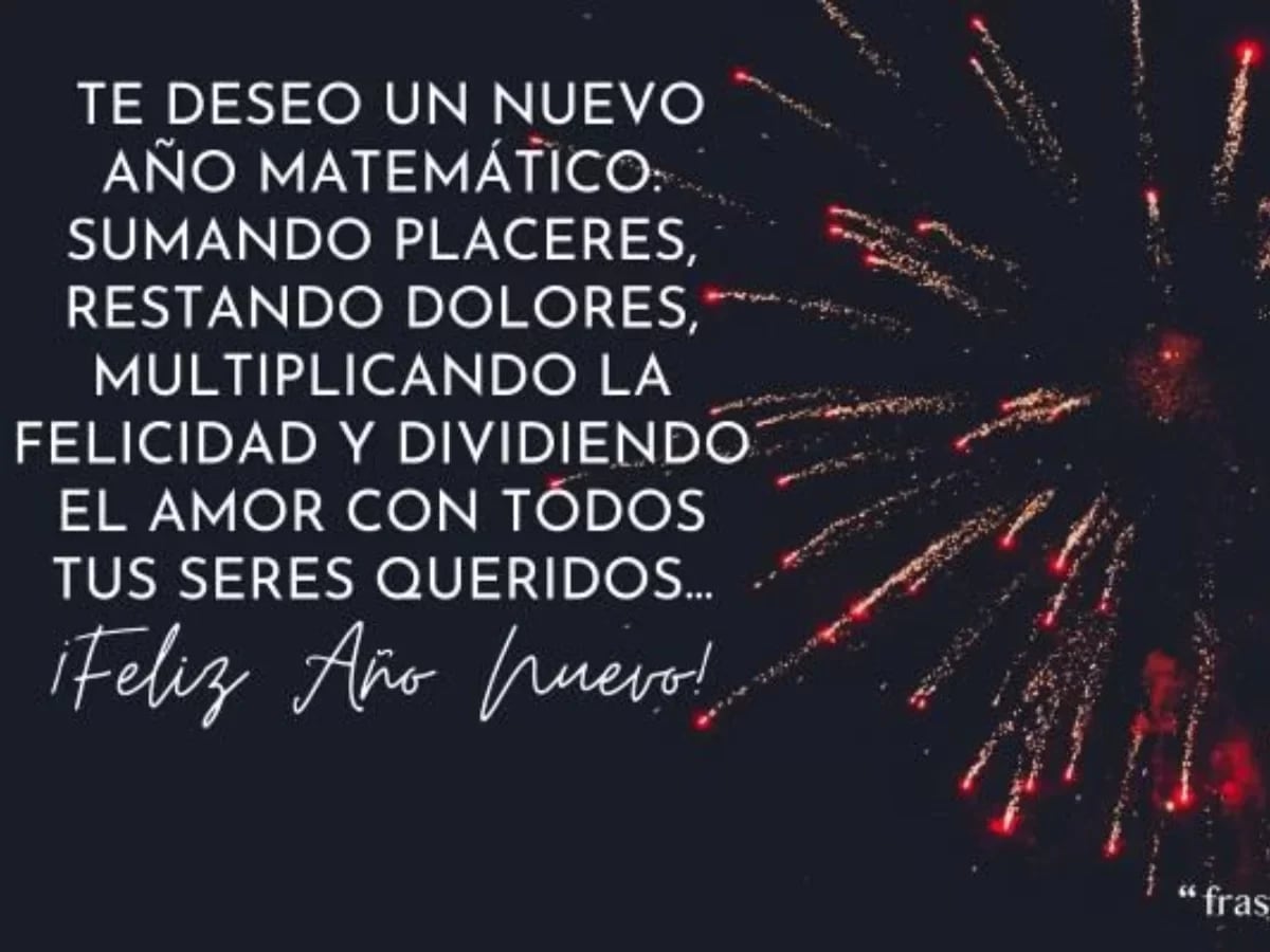 Las frases bonitas y cortas para felicitar el Año Nuevo a familiares y amigos. (Foto: cuerpomente.com)