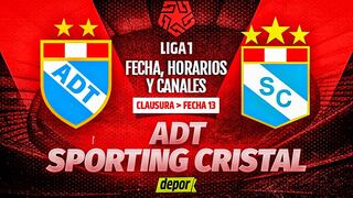 Horarios y canales de TV: Sporting Cristal vs. ADT, dónde ver por Liga 1