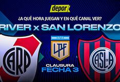 River vs. San Lorenzo: canal de televisión por el Torneo Clausura