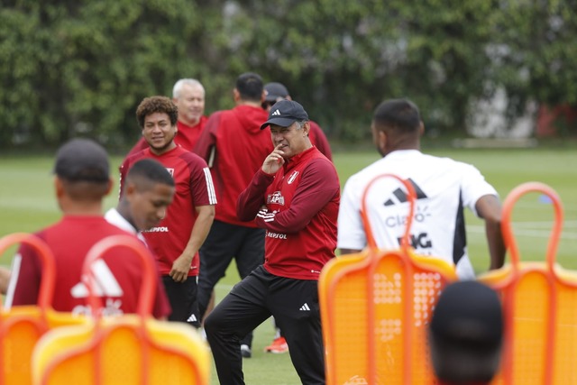 La Selección Peruana sumó su segundo día de entrenamiento en la Videna. (Foto: Violeta Ayasta / GEC)