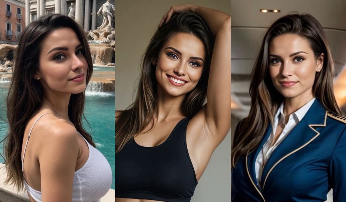 Emily Pellegrini fue creada con inteligencia artificial. (Foto: Composición)