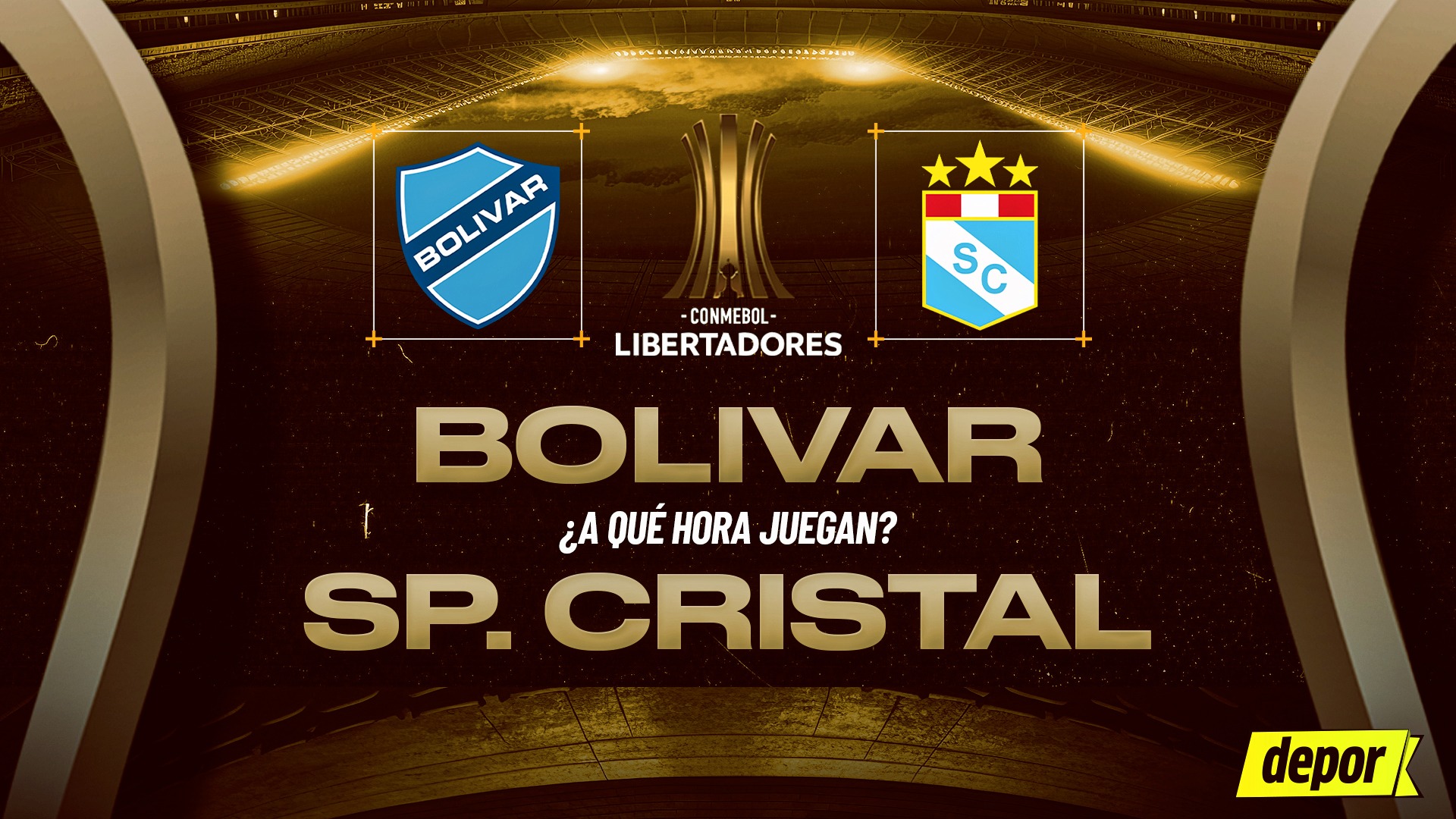 Sporting Cristal vs. Bolívar miden fuerzas por el Grupo G de la Copa Libertadores. (Diseño: Depor)