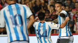Maxi Romero elogió a Guerrero tras su gol en Racing: “Es un privilegio tener a alguien como Paolo”